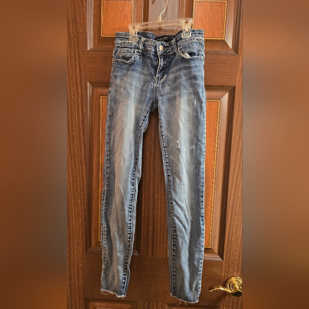 Wax Blue Distressed Jeans Women Size 3